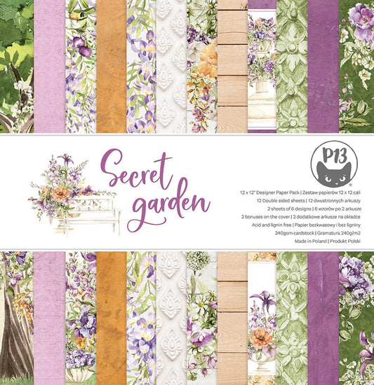 P13 Secret Garden Double-Sided Paper Pad