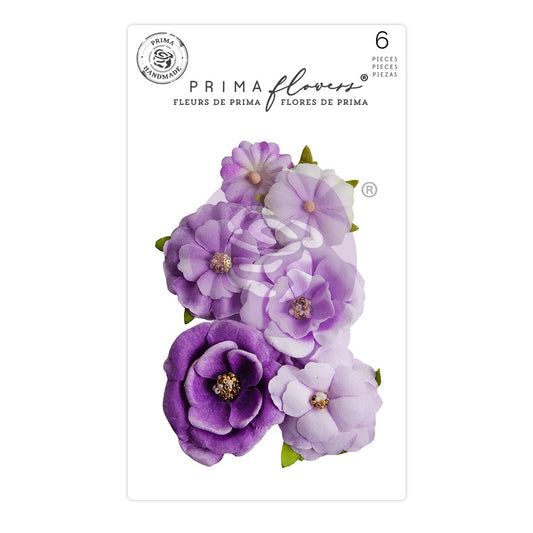 Prima Aquarelle Dreams Mulberry Paper Flowers-Passion