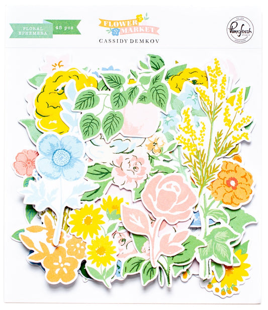 Pinkfresh Studio Flower Market Floral Cardstock Die-Cuts