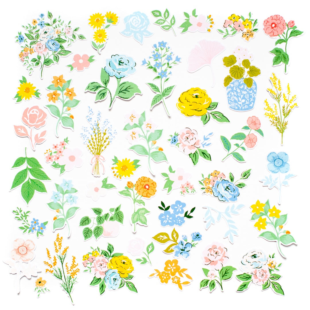 Pinkfresh Studio Flower Market Floral Cardstock Die-Cuts