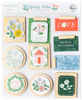 Spring Vibes Wood Accent Stickers
