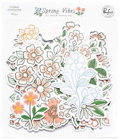 Pinkfresh Studio Spring Vibes Floral Cardstock Die-Cuts