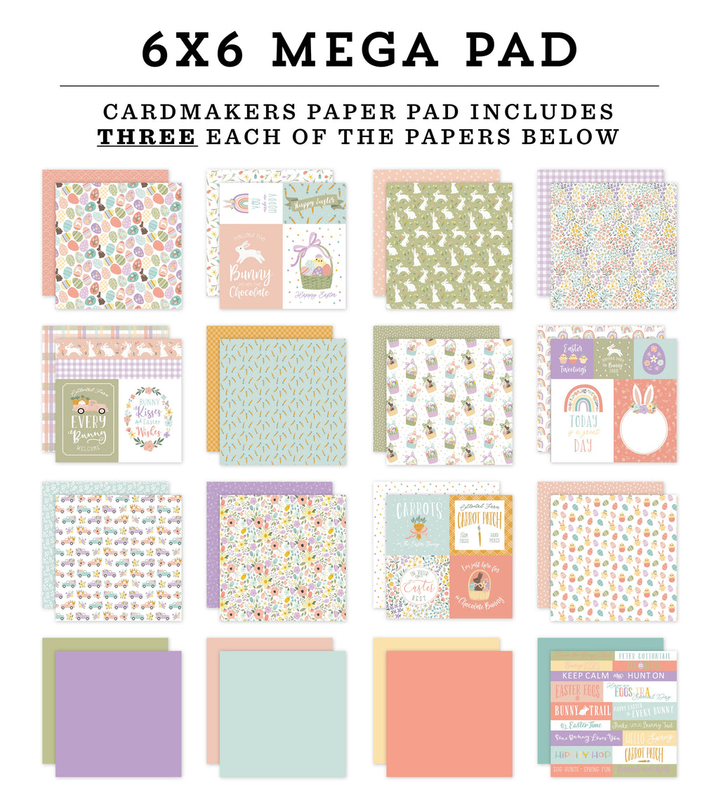 Echo Park It's Easter Time Double-Sided Mega Paper Pad 6X6