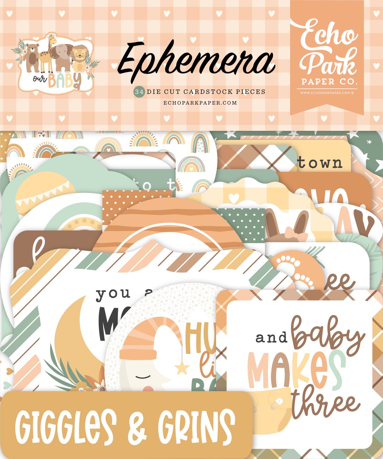 Echo Park Our Baby Cardstock Ephemera -Icons