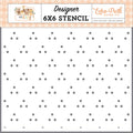 Our Baby Stencil 6X6-Baby Love Dots