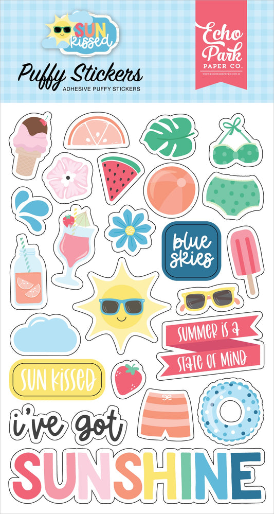 Echo Park Sun Kissed Puffy Stickers