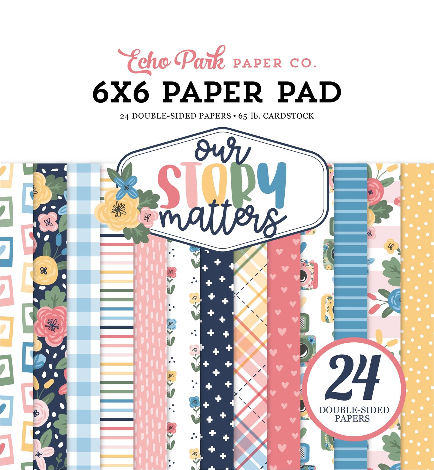 Echo Park Our Story Matters Double-Sided Paper Pad 6"X6"