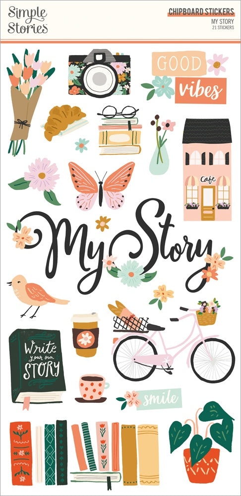 Simple Stories My Story Chipboard Stickers