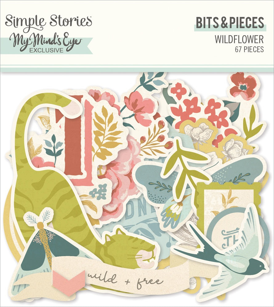 Simple Stories Wildflower Bits & Pieces Die-Cuts