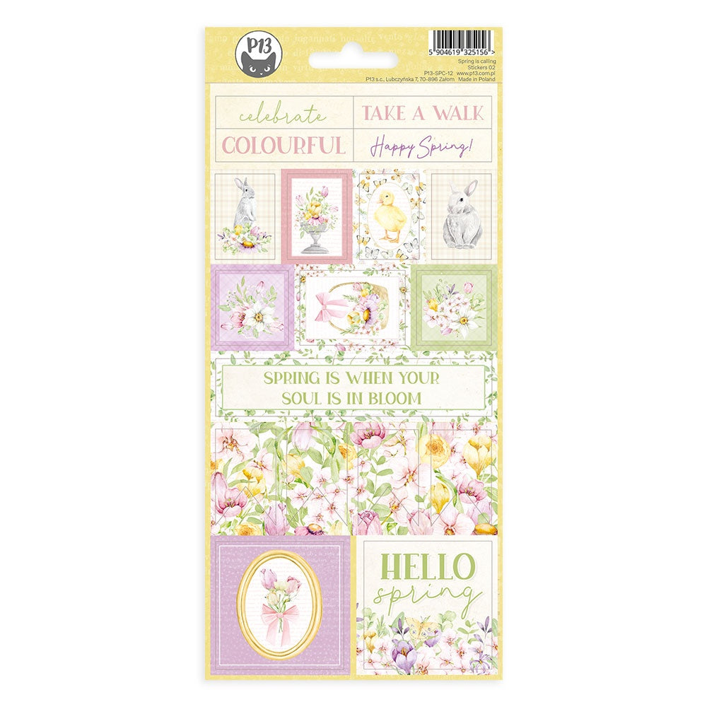 P13 Spring Is Calling Cardstock Stickers -#02