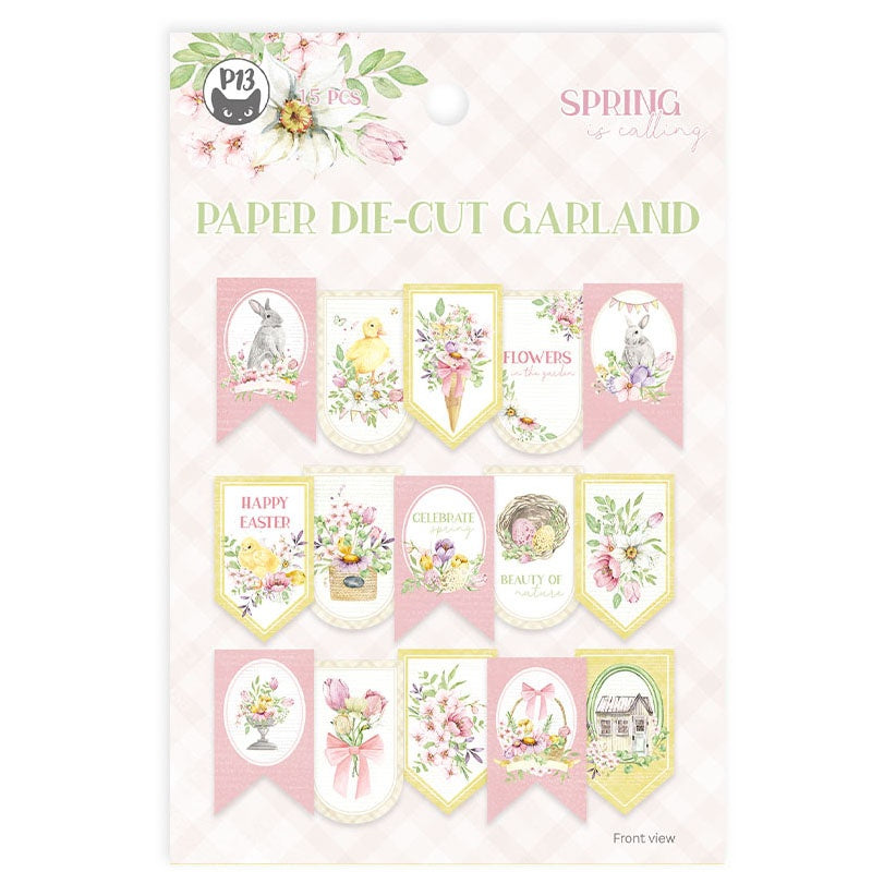 P13 Spring Is Calling Cardstock Die-Cuts -Banner