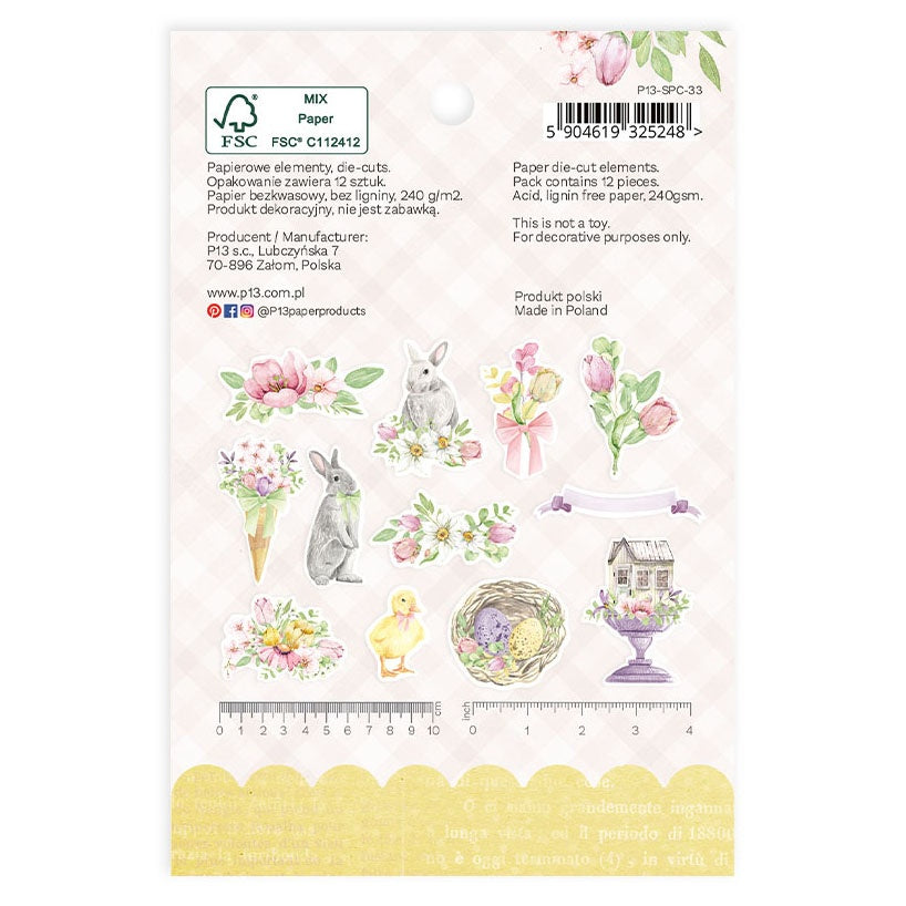 P13 Spring Is Calling Cardstock Die-Cuts 1-Elements