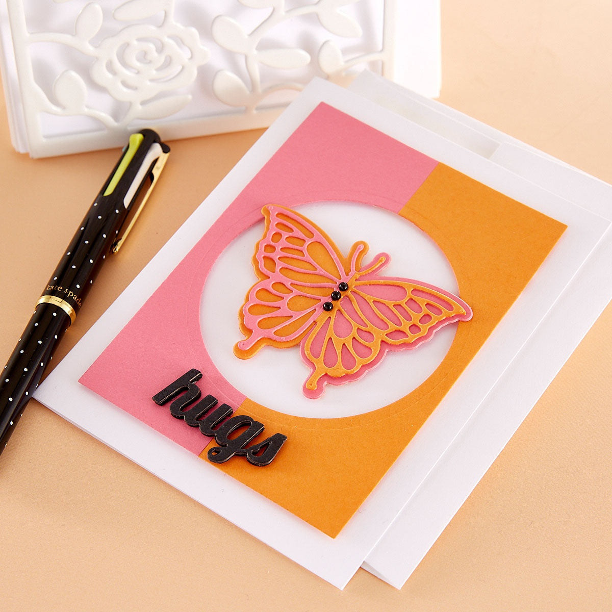 Spellbinders Etched Dies By Simon Hurley-Brilliant Butterflies -Metamorphosis