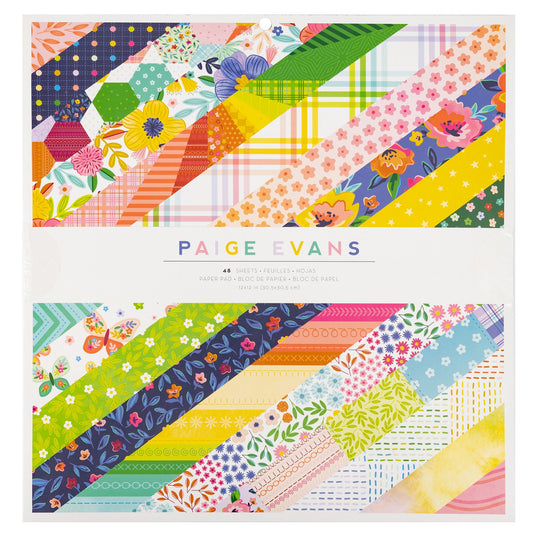 Paige Evans Blooming Wild Single-Sided Paper Pad 12"X12"