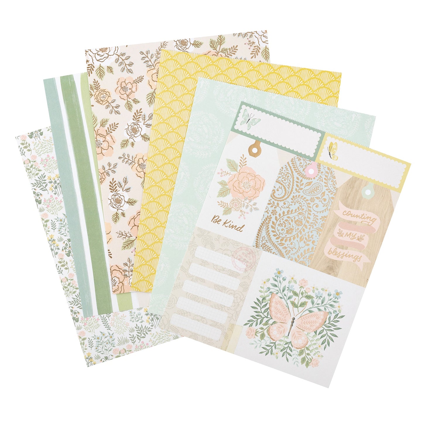 Crate Paper Gingham Garden Single-Sided Paper Pad 6"X8"