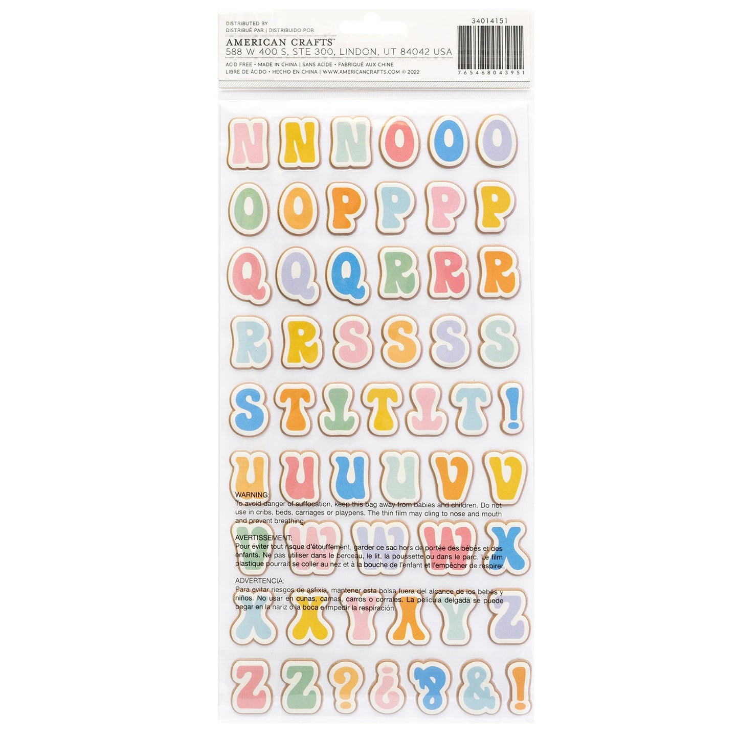 Jen Hadfield Flower Child Thickers Stickers 146/Pkg-Alpha