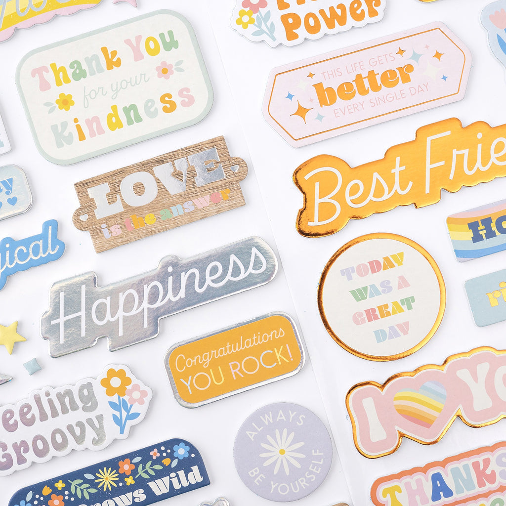 Jen Hadfield Flower Child Thickers Stickers Phrase