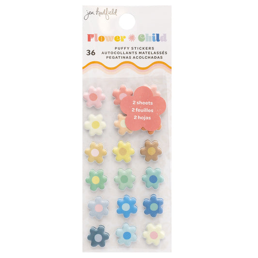 Jen Hadfield Flower Child Mini Puffy Stickers