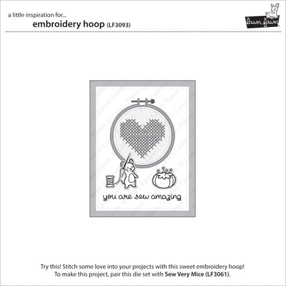 Lawn Fawn Craft Die- Embroidery Hoop