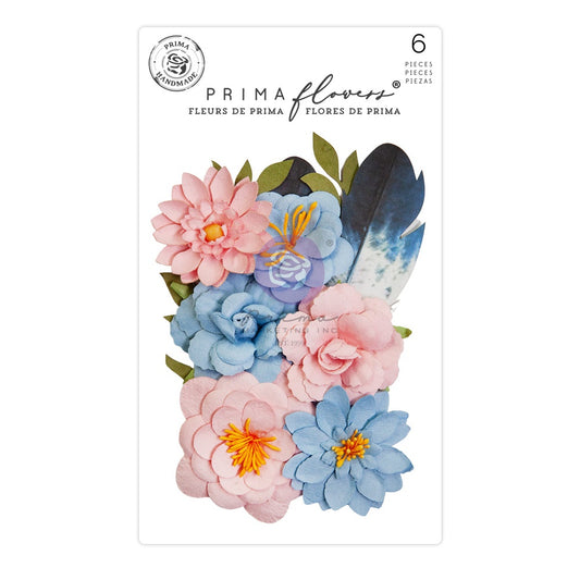 Prima Spring Abstract Mulberry Paper Flowers-Painted Notes