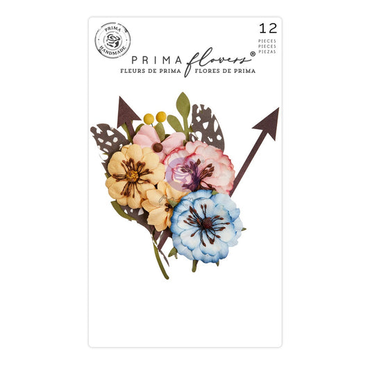 Prima Spring Abstract Mulberry Paper Flowers-Floral Bliss
