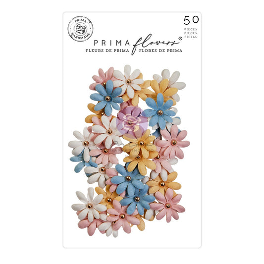 Prima Spring Abstract Mulberry Paper Flowers-Lovely Sweets