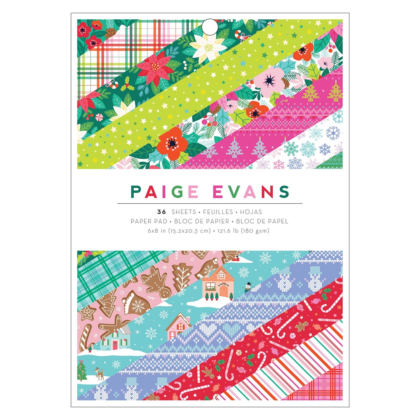 Paige Evans Sugarplum Wishes Single-Sided Paper Pad 6"X8"