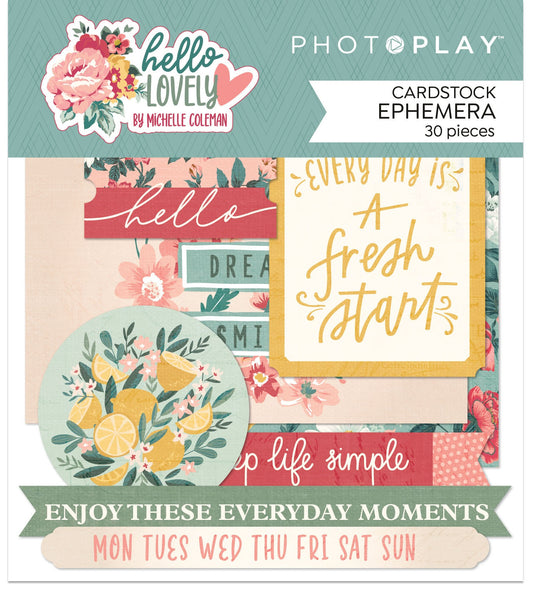 Photoplay Hello Lovely Cardstock Die-Cuts