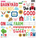 EIEIO Chipboard Stickers 12"X12"-Icons