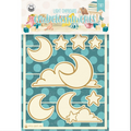 Good Night Die-Cut Chipboard #3
