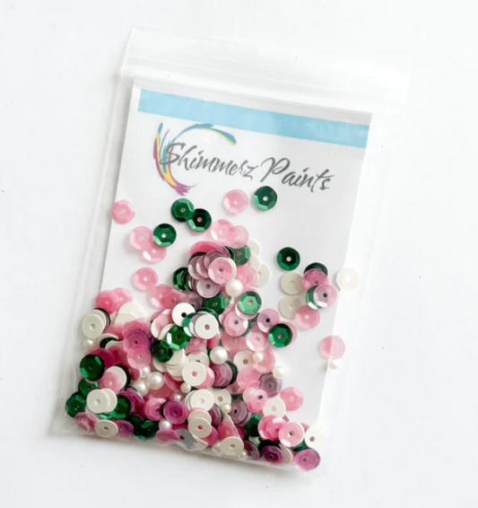 Shimmerz Sequinz - Perfect Peonies