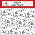 Hello Valentine Heart Bouquet Stencil