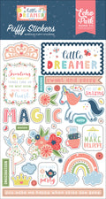 Little Dreamer Girl Puffy Stickers