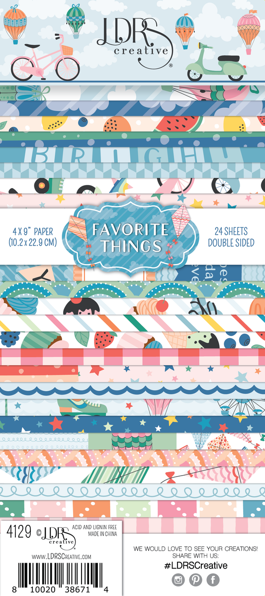 LDRS Favorite Things 4x9 Paper Pack