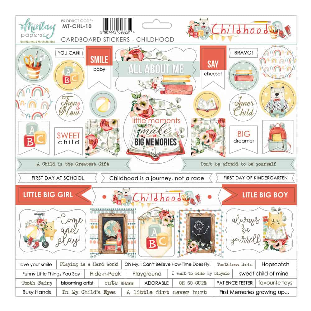 Mintay Childhood 12 x 12 Sticker Sheet