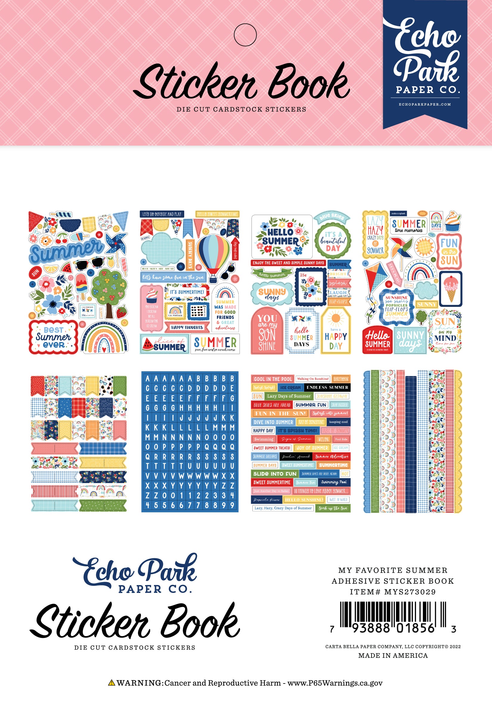 Echo Park My Favorite Summer Sticker Book