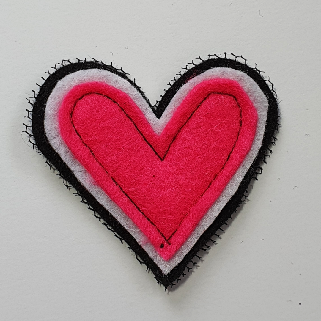 Charm Creations Fluro Hearts