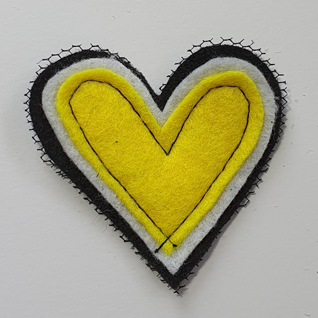 Charm Creations Fluro Hearts