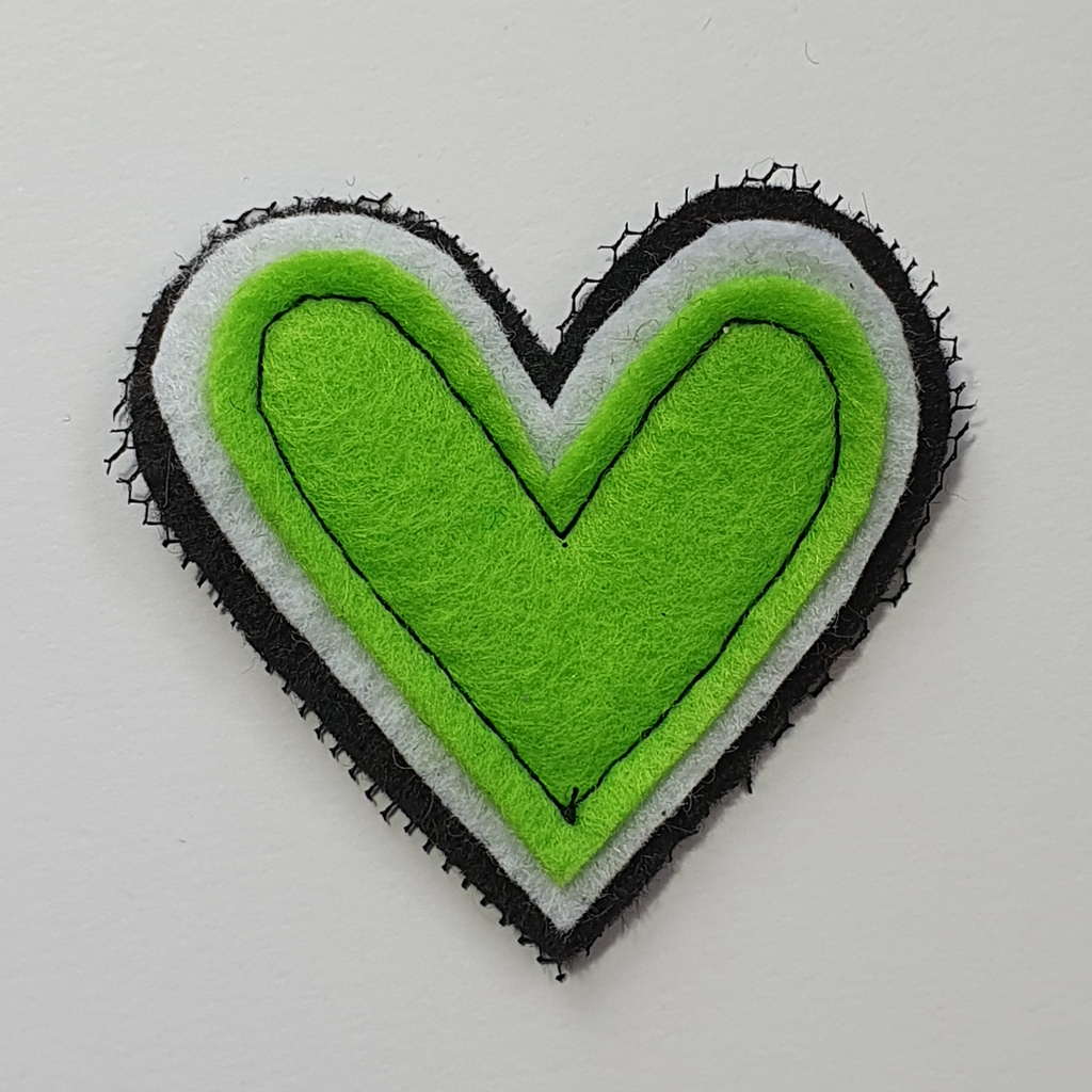 Charm Creations Fluro Hearts