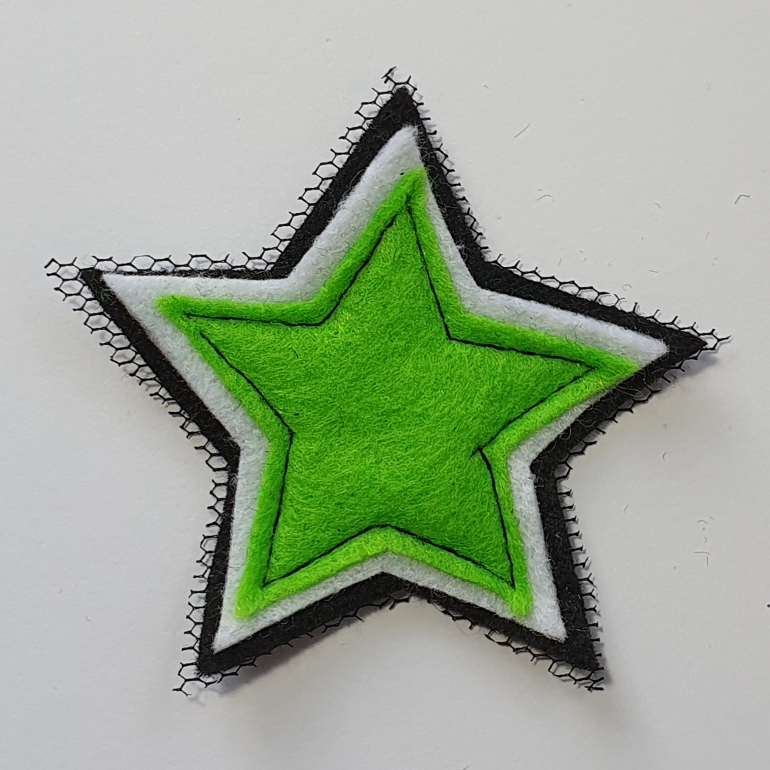 Charm Creations Fluro Stars