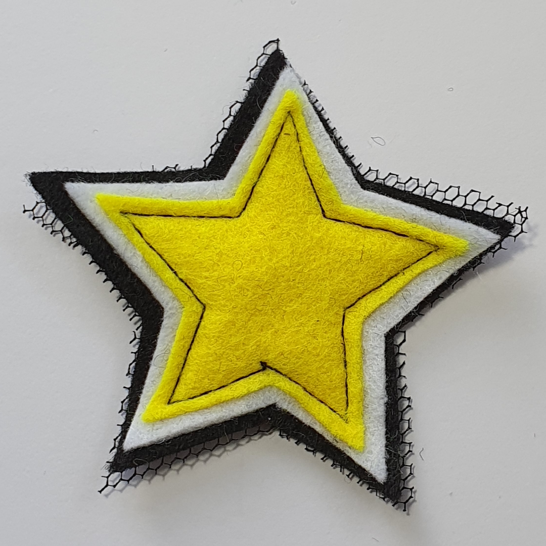 Charm Creations Fluro Stars