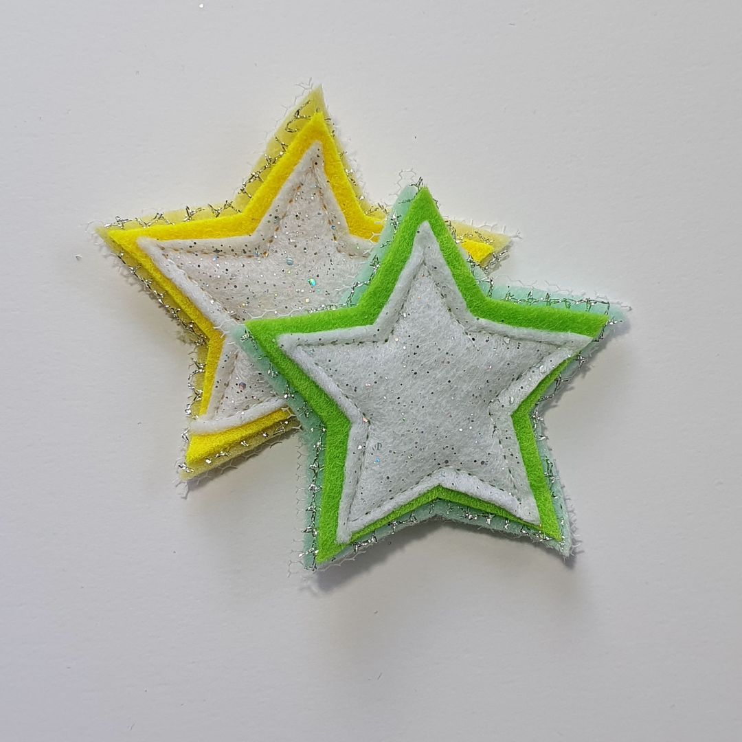 Charm Creations Pastel Sparkle Stars