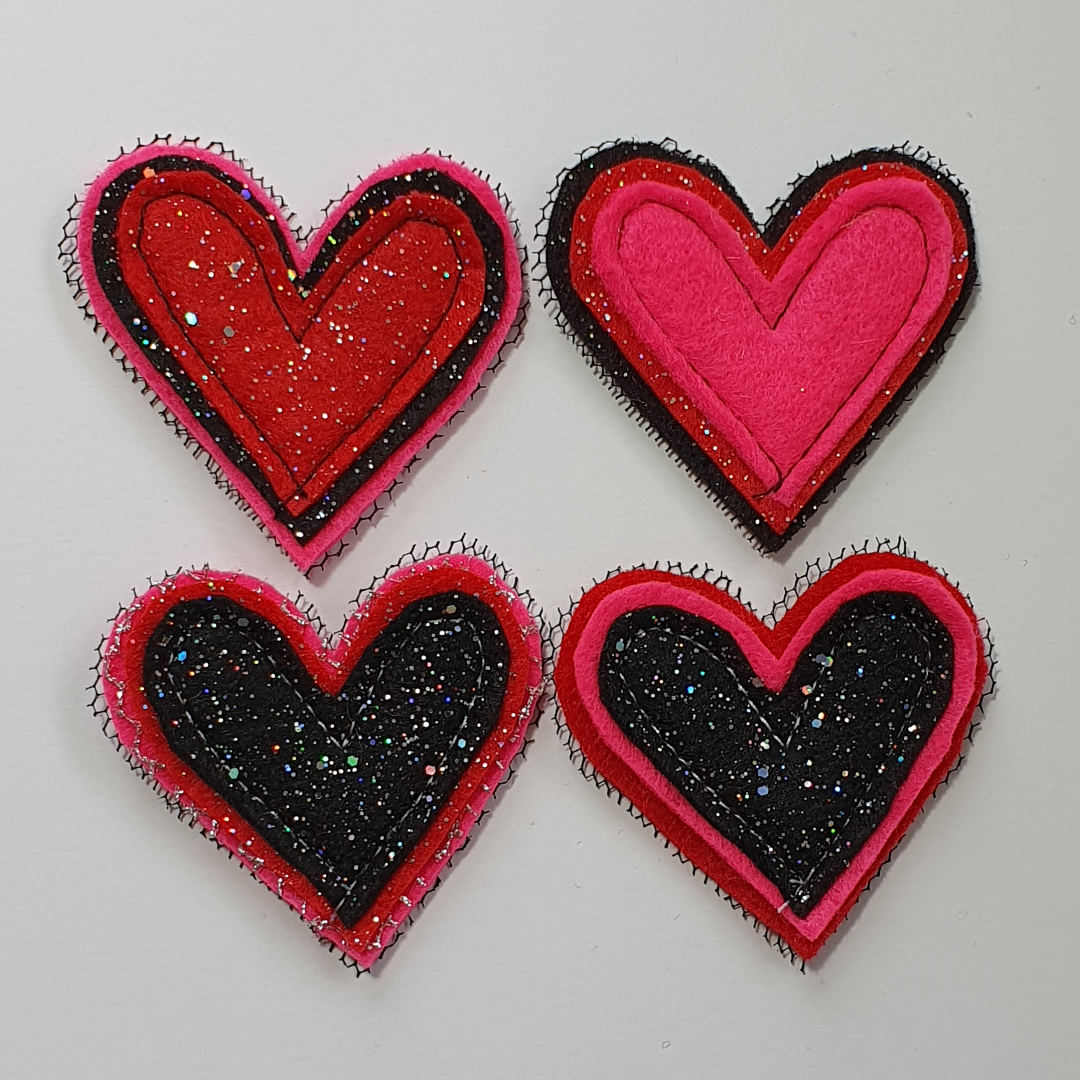 Charm Creations Sparkle Hearts