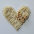 Charm Creations Hessian Hearts