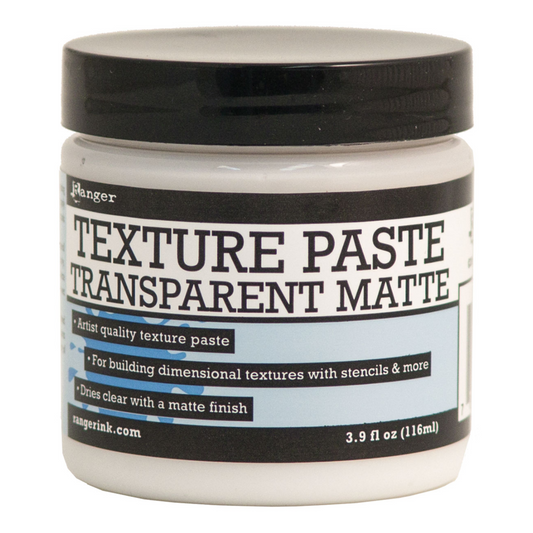 Ranger Texture Paste 4oz-Transparent Matte