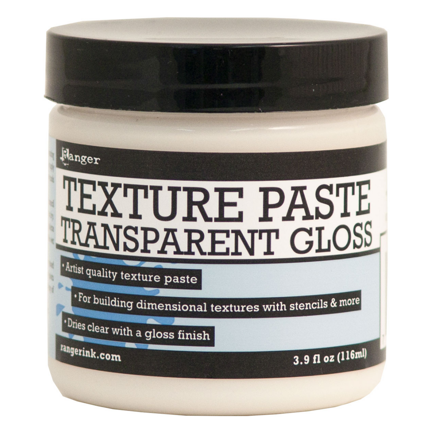 Ranger Texture Paste 4oz-Transparent Gloss